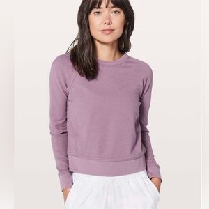 Lululemon Athletica FAV EVERY MOMENT CREW VINTAGE QUARTZ Purple sweatshirt Xs s